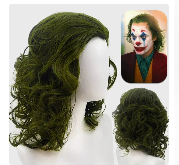 Men's Clown Costume Set – Coat, Shirt, Vest, Wig & Tie