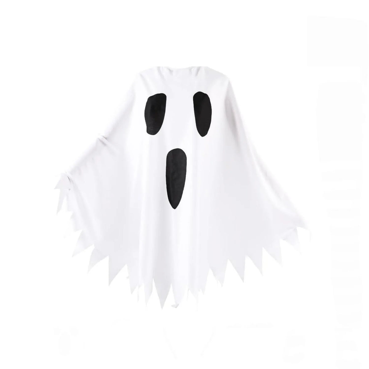 Women's Ghost Costume Set – Poncho, Headband & Tights