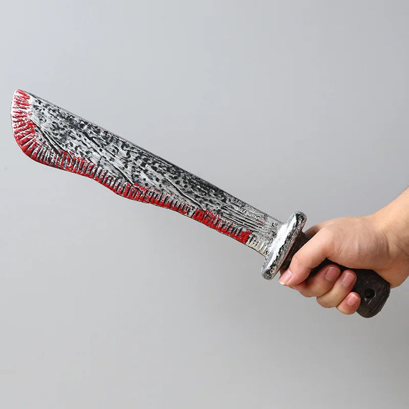 Fake Bloody Knife Prop – Plastic Halloween Party Decoration