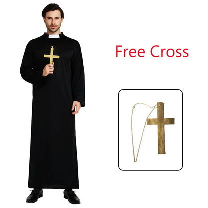 Priest & Bishop Cosplay Costume for Men – Clergyman Robe