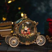 Santa Claus in a Green Carriage