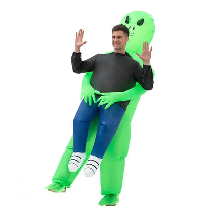 Inflatable Alien Costume – Funny Blow-Up Halloween Outfit