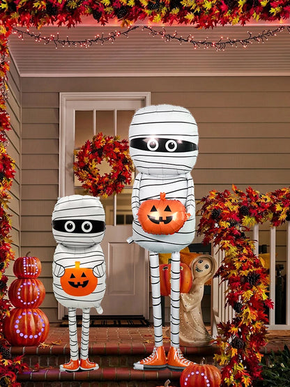 Halloween Mummy Pumpkin Balloon – Trick or Treat Party Decor
