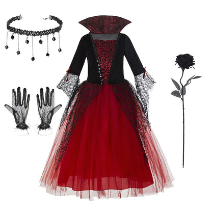 Purple Bat Vampire Costume for Girls – Halloween Fantasy Dress
