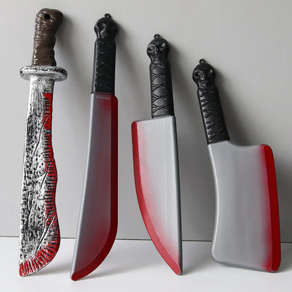 Fake Bloody Knife Prop – Plastic Halloween Party Decoration