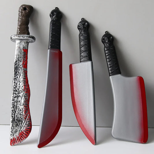 Fake Bloody Knife Prop – Plastic Halloween Party Decoration