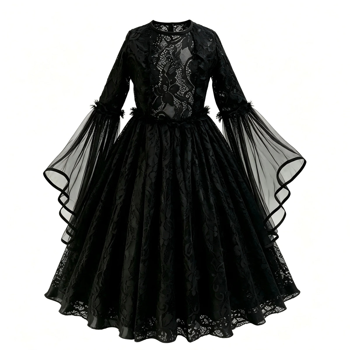 Girls Witch & Vampire Fancy Dress Costume with Accessories
