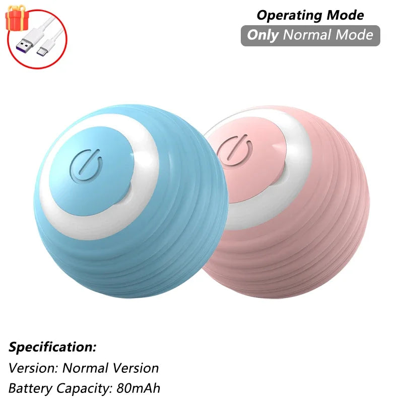 Two spherical devices, one blue and one pink, with a USB cable icon and text indicating 'Only Normal Mode' on a white background.