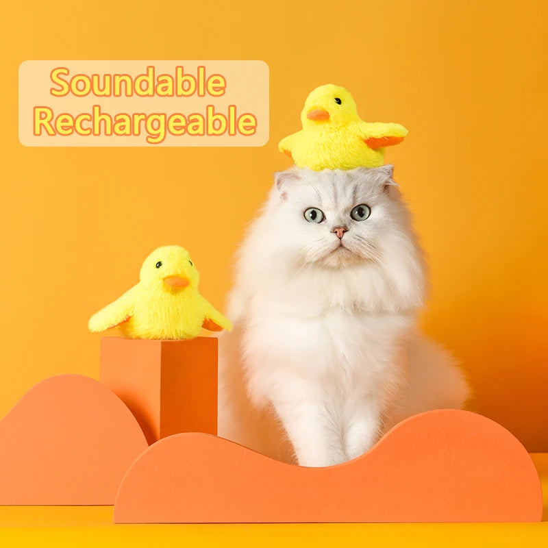 Interactive Electric Duck Toy for Cats