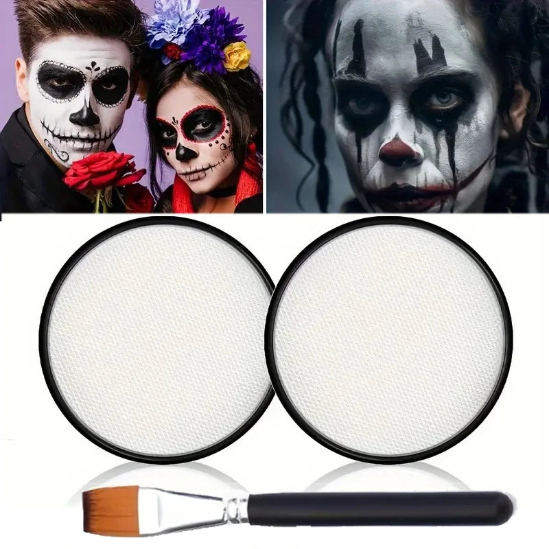 Halloween Face & Body Paint Palette — Washable Water-Activated Makeup, 30g