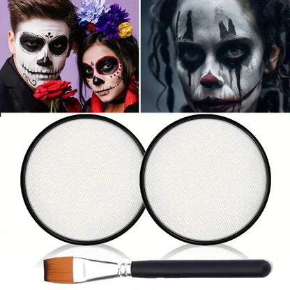 Halloween Face & Body Paint Palette — Washable Water-Activated Makeup, 30g
