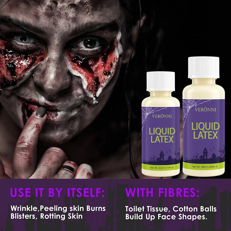 Liquid Latex SFX Makeup — Realistic Fake Skin, Scars & Wound Effects