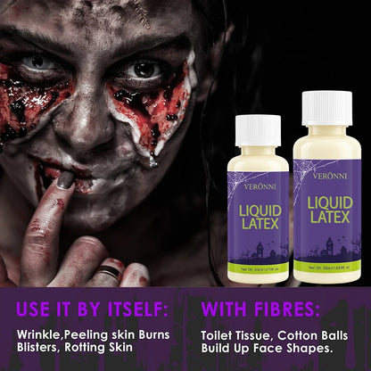 Liquid Latex SFX Makeup — Realistic Fake Skin, Scars & Wound Effects