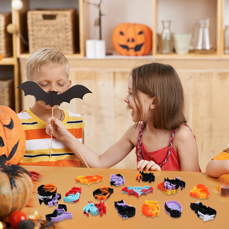 Halloween Mini Pop Fidget Keychains, 10–30 Pack – Party Favors