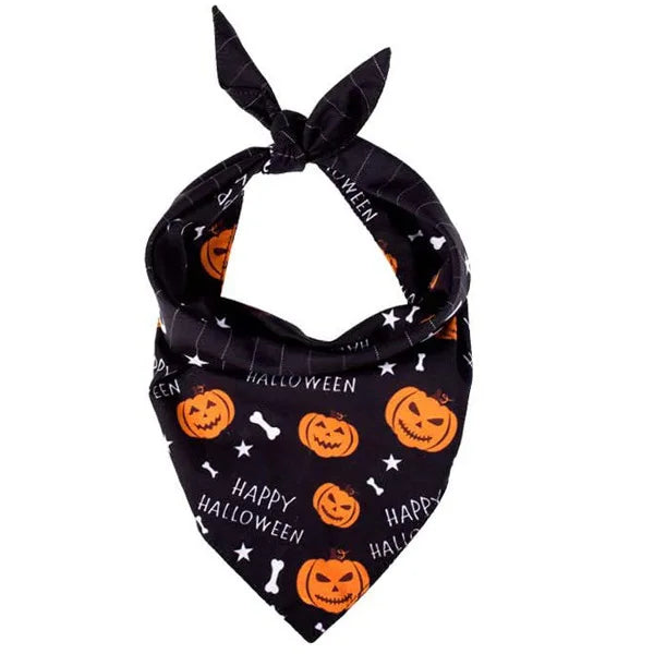 Halloween Pet Bandana Scarf – Triangle Scarf for Dogs & Cats