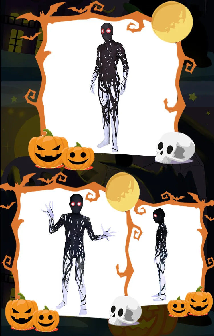 Kids Zombie & Vampire Cosplay Jumpsuit - Halloween Costume for Children