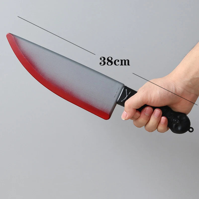 Fake Bloody Knife Prop – Plastic Halloween Party Decoration