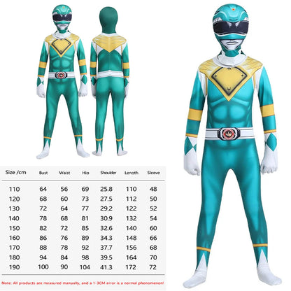 Samurai Warrior Ranger Superhero Cosplay Jumpsuit