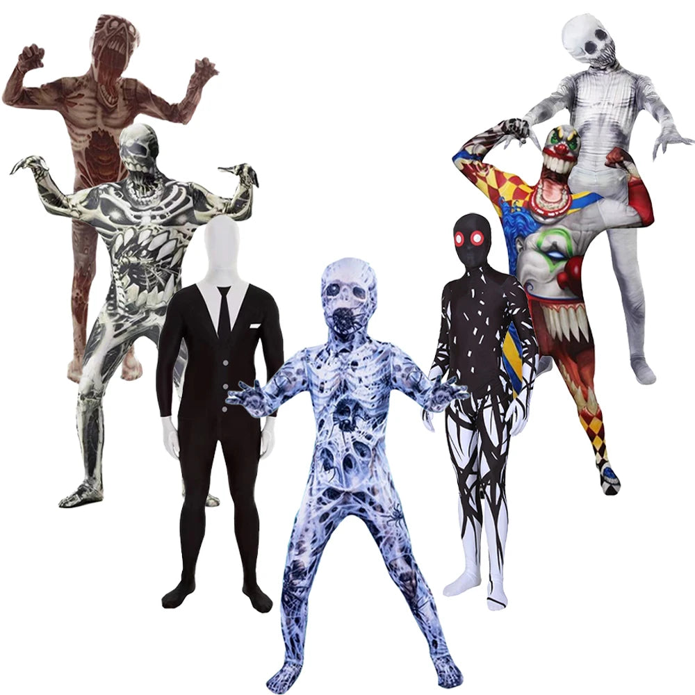Kids Zombie & Vampire Cosplay Jumpsuit - Halloween Costume for Children