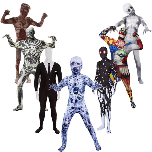 Kids Zombie & Vampire Cosplay Jumpsuit - Halloween Costume for Children