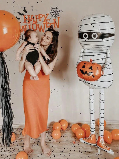 Halloween Mummy Pumpkin Balloon – Trick or Treat Party Decor
