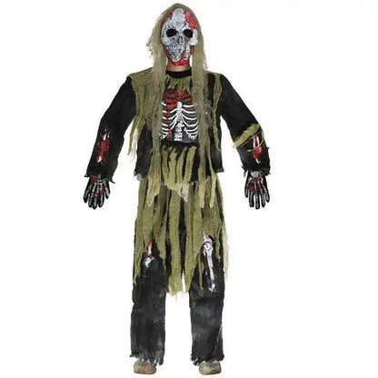 Zombie Skeleton Costume for Kids & Adults – Scary Halloween Outfit