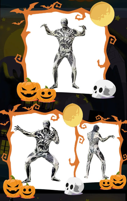 Kids Zombie & Vampire Cosplay Jumpsuit - Halloween Costume for Children