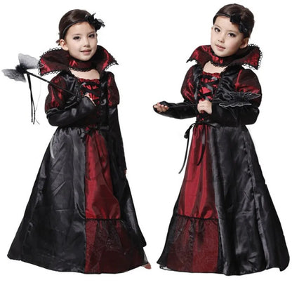 Kids Vampire Costume Set with Trident & Tattoo Stickers - Boys & Girls