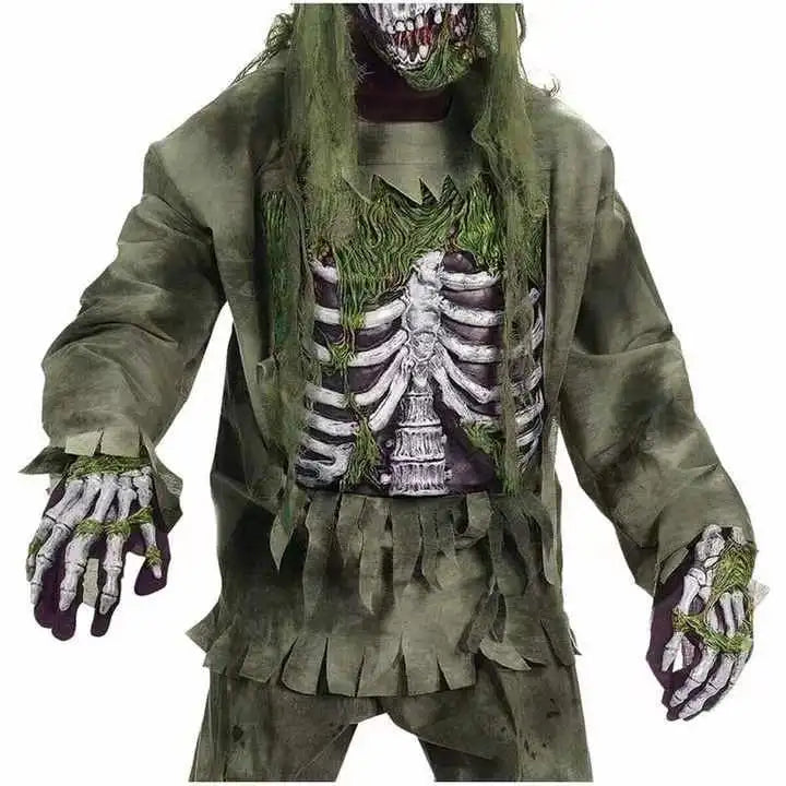 Zombie Skeleton Costume for Kids & Adults – Scary Halloween Outfit