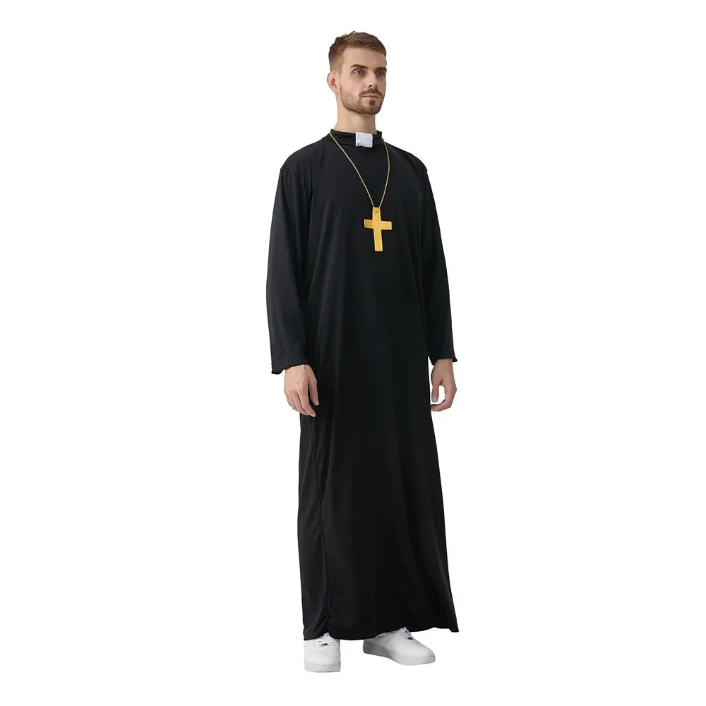 Priest & Bishop Costume for Men - Clergyman Cosplay Outfit
