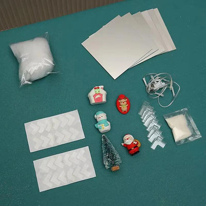 Santa Claus Night Light Cube Design