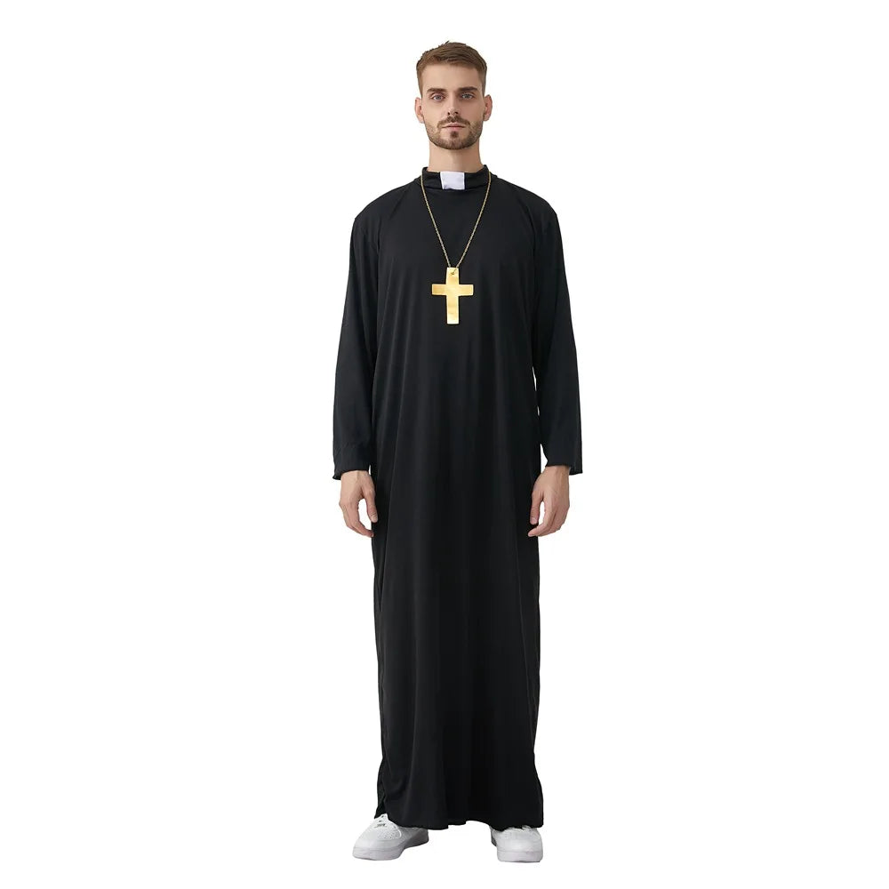 Priest & Bishop Costume for Men - Clergyman Cosplay Outfit