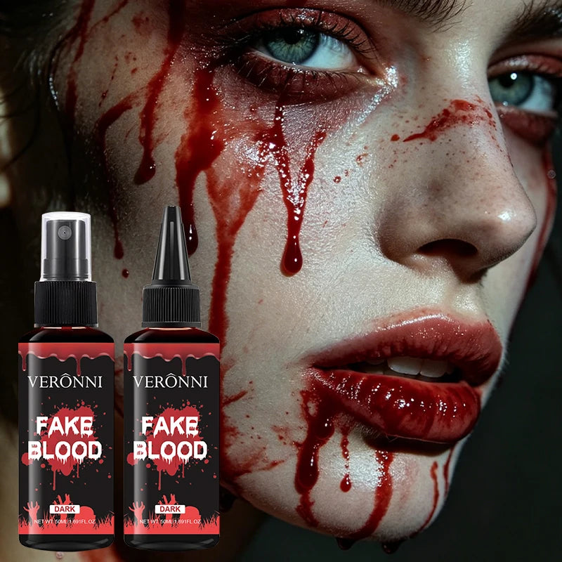 Realistic Fake Blood Gel — Halloween SFX Makeup for Wounds & Scars, 50ml