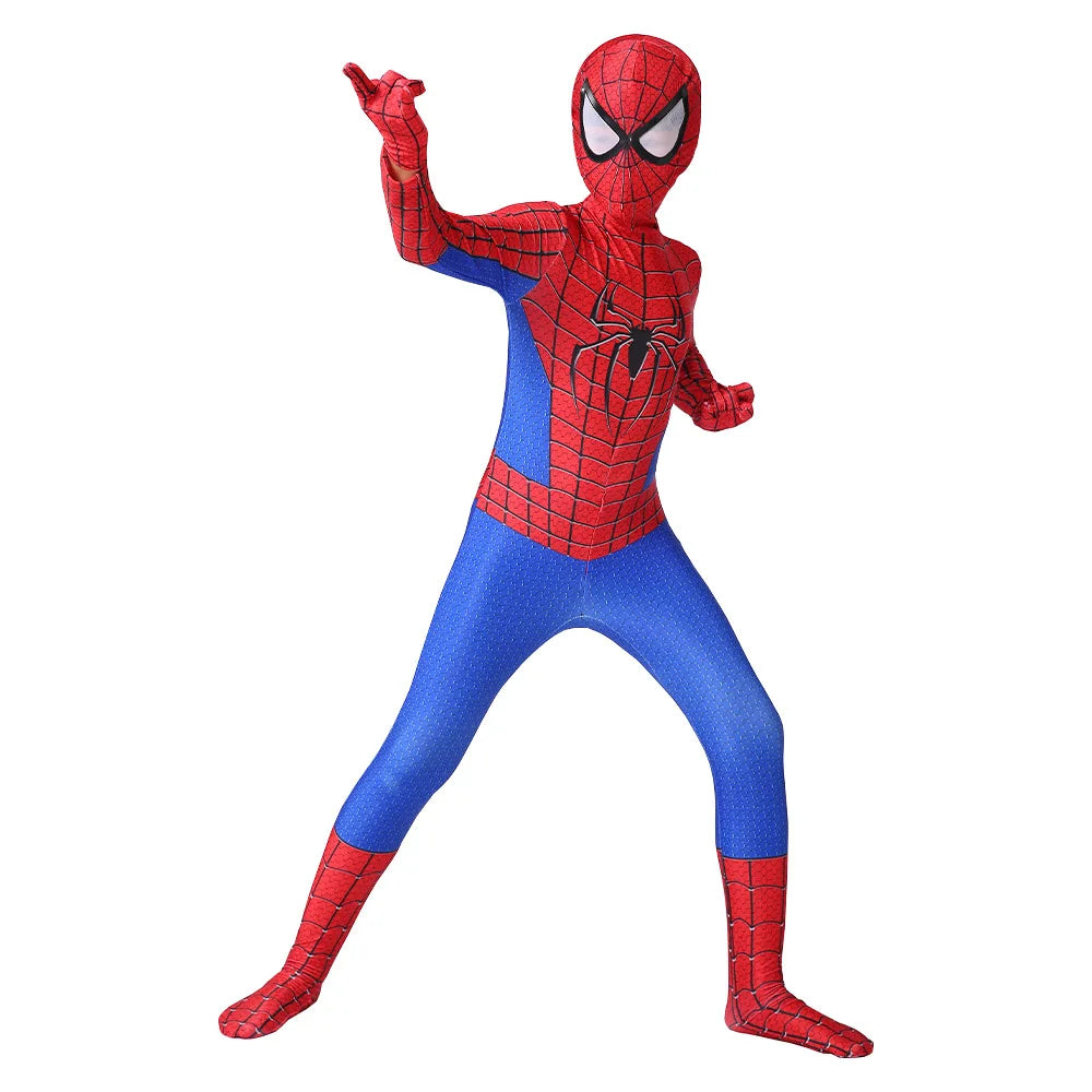 Web-Slinger Superhero Cosplay Suit - Full Body Zentai Halloween Costume