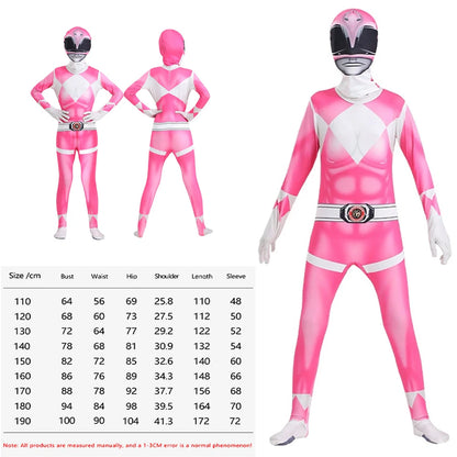 Samurai Warrior Ranger Superhero Cosplay Jumpsuit