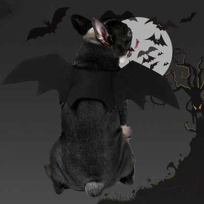Felt Bat Wings Pet Costume – Halloween Outfit for Small Dogs & Cats