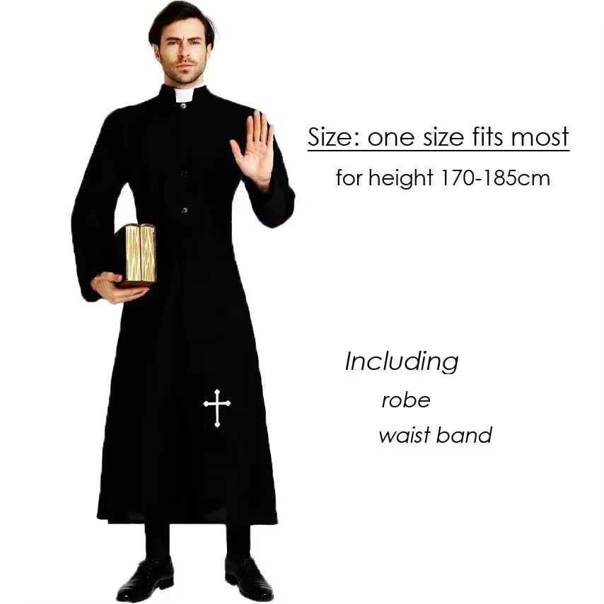 Priest & Bishop Cosplay Costume for Men – Clergyman Robe