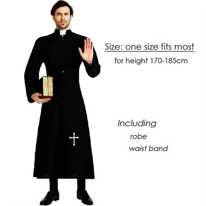 Priest & Bishop Cosplay Costume for Men – Clergyman Robe