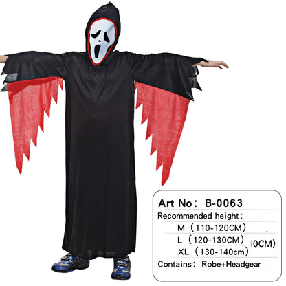 Death God Ghost Costume for Men – Horror Cosplay Robe & Hood