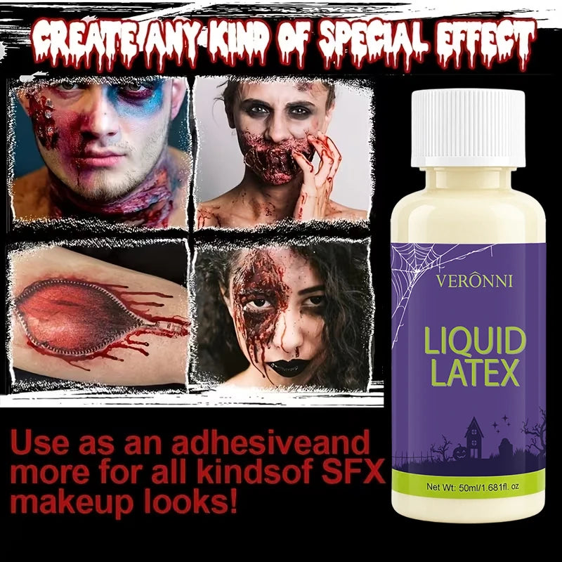 Liquid Latex SFX Makeup — Realistic Fake Skin, Scars & Wound Effects