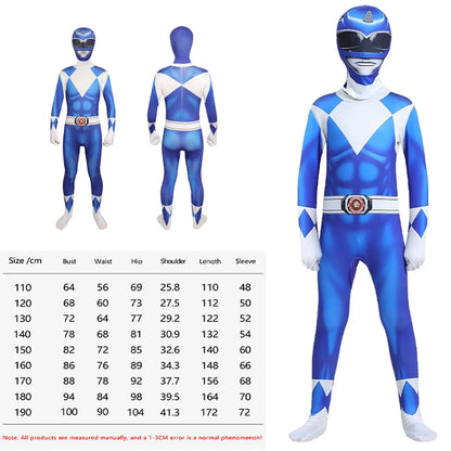 Samurai Warrior Ranger Superhero Cosplay Jumpsuit