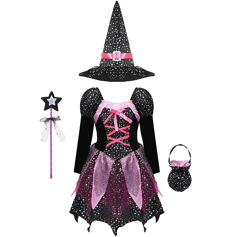 Purple Bat Vampire Costume for Girls – Halloween Fantasy Dress