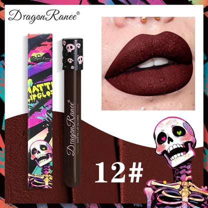 12-Shade Matte Lip Tint Set | Waterproof & Smudge-Proof Lipstick Palette