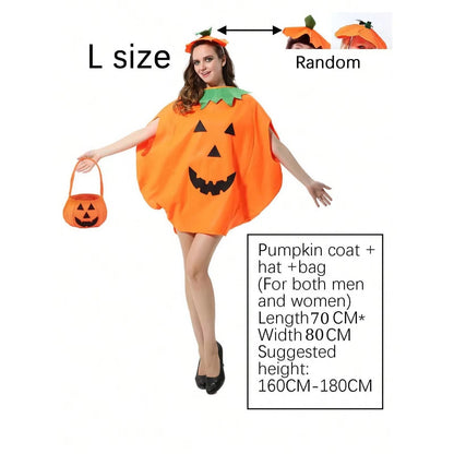 Pumpkin Costume Set with Hat – Adult Halloween Costume