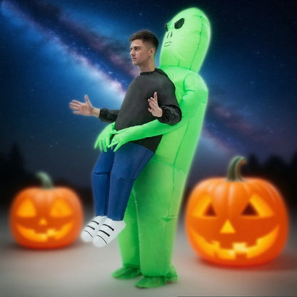 Inflatable Alien Costume – Funny Blow-Up Halloween Outfit
