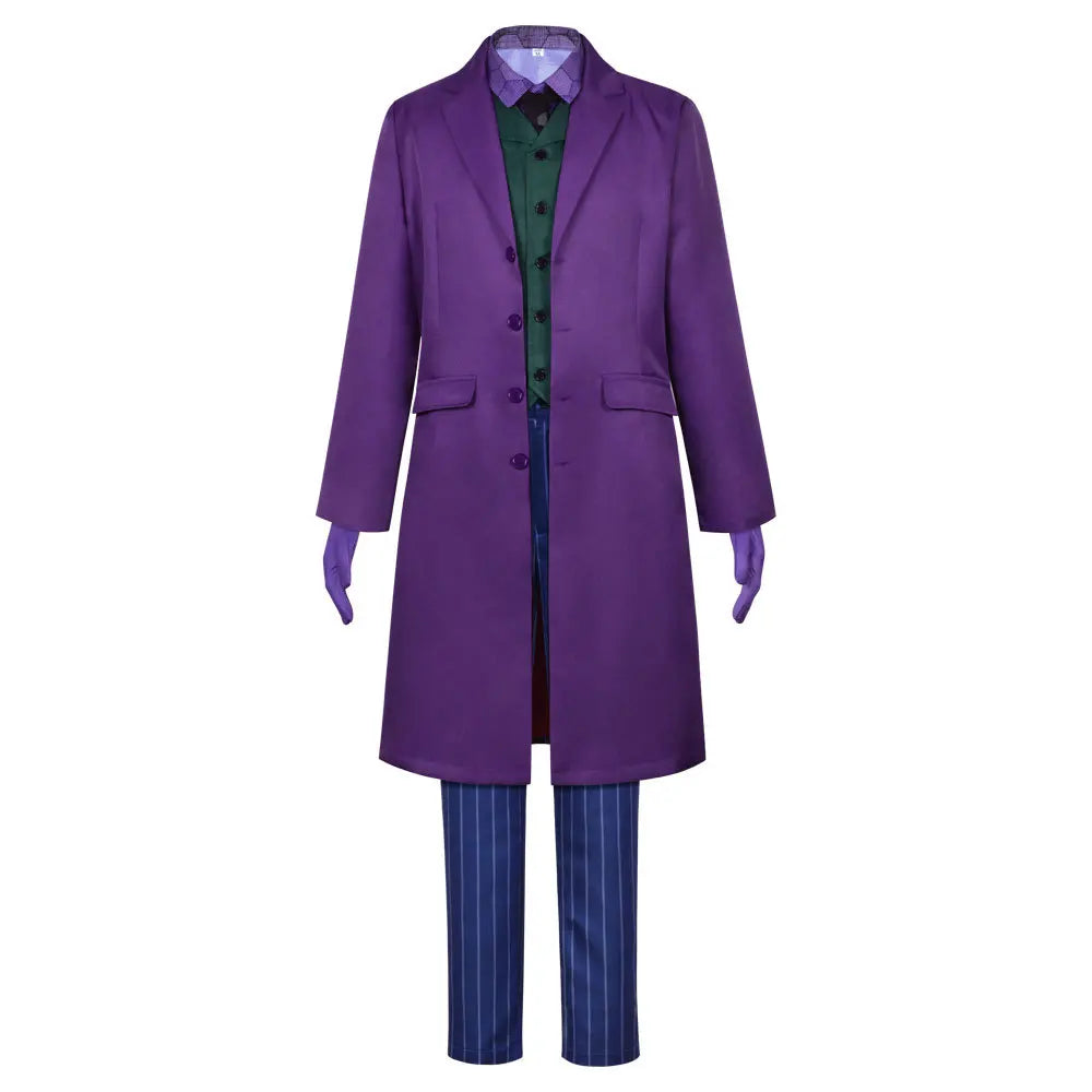 Men's Clown Costume Set – Coat, Shirt, Vest, Wig & Tie