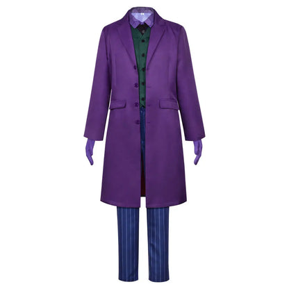 Men's Clown Costume Set – Coat, Shirt, Vest, Wig & Tie