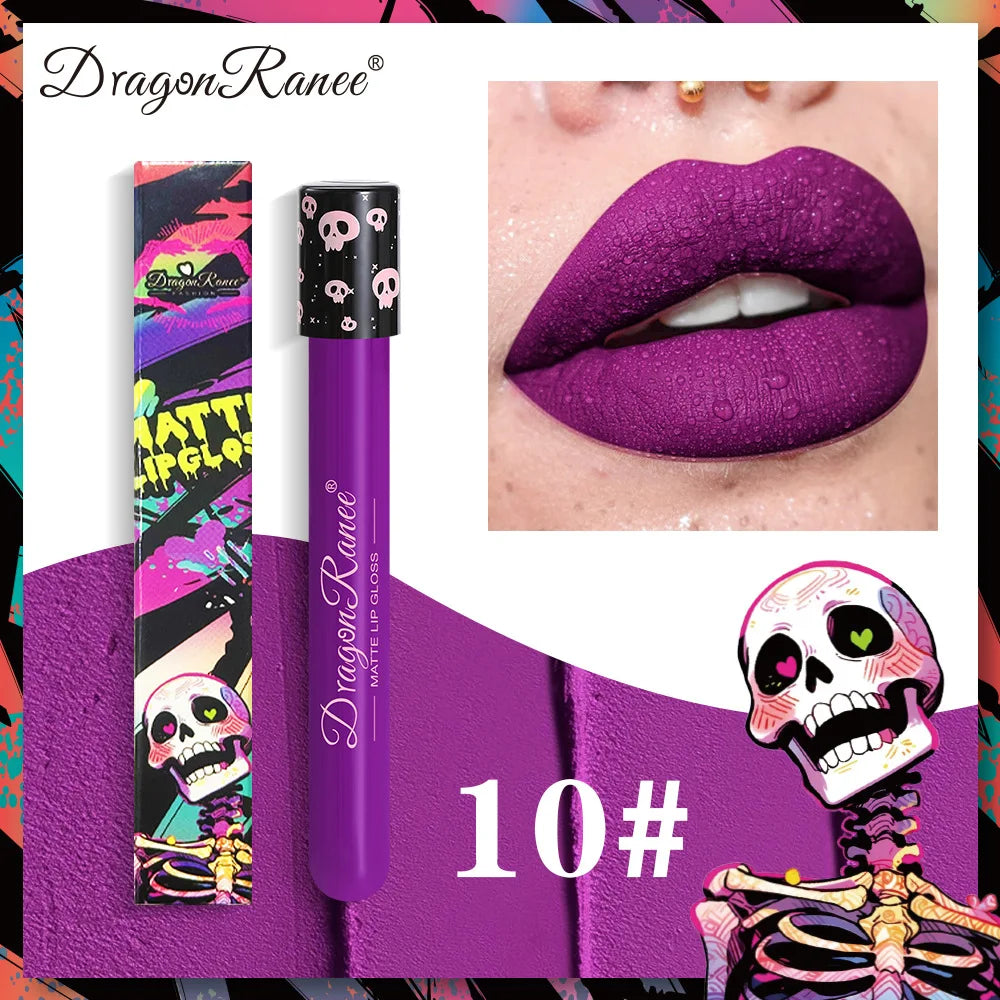 12-Shade Matte Lip Tint Set | Waterproof & Smudge-Proof Lipstick Palette
