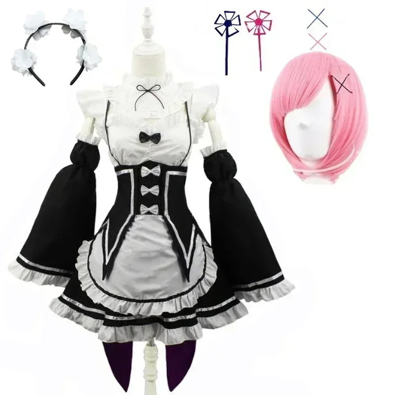 Anime Cosplay Dress for Women – Halloween Costume Set