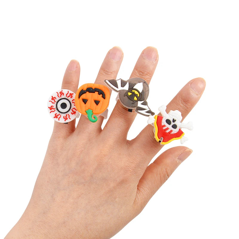 Halloween Glow Rings & Light-Up Party Favors for Kids